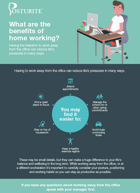 Ergonomics on the go: what are the benefits of home working?