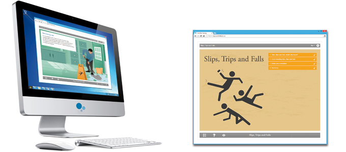 Slips, Trips & Falls E-learning Course Screenshot