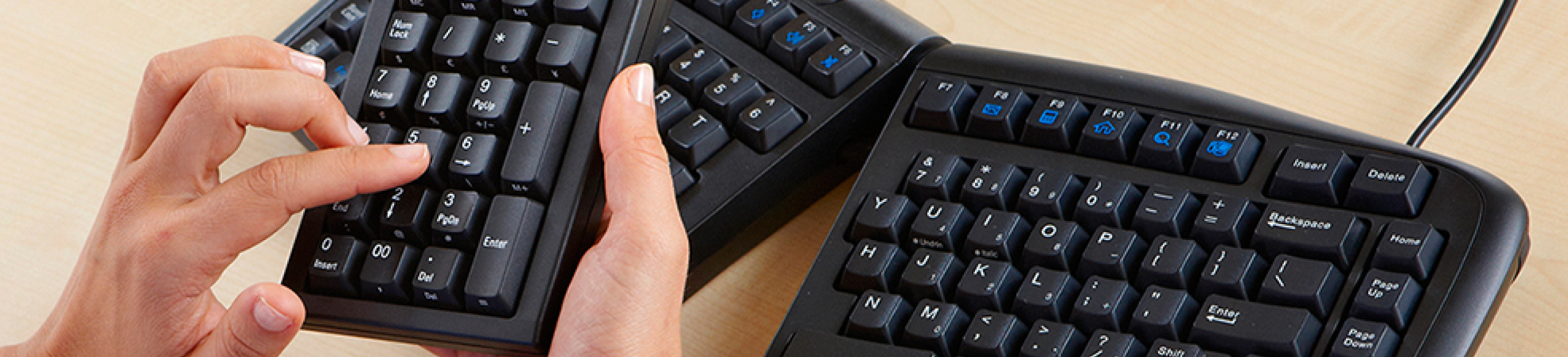 Image showing the Goldtouch V2 Adjustable Comfort Keyboard from Postruite