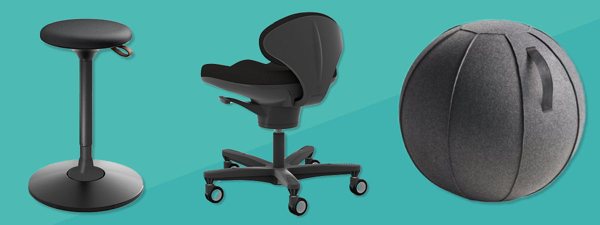 Collection of active sitting chairs