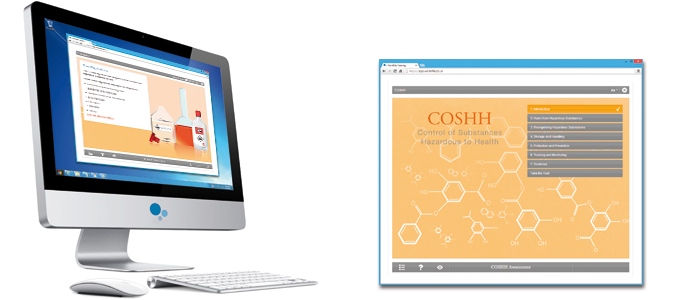 COSHH E-learning Course Screenshot